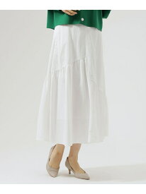 【SALE／20%OFF】ギャザーロングスカート CAST: キャスト コロン スカート ロング・マキシスカート ホワイト ネイビー ベージュ【RBA_E】【送料無料】[Rakuten Fashion]