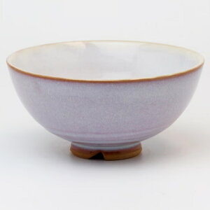 萩焼 椿秀窯 萩むらさき飯茶碗 3.8寸