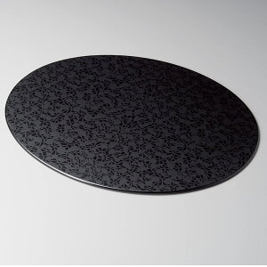 越前漆器 越前塗り ひさご ランチョンマット (黒)・食洗機対応