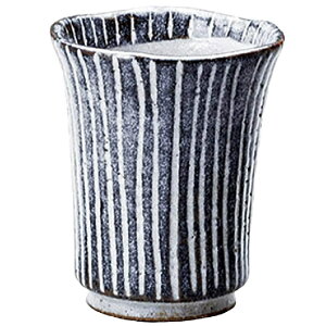 瀬戸焼 陶翠窯 鼠志野十草 焼酎カップ サイズ/ 径8.7 x 高10.5cm (280ml)