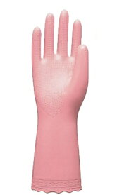 【10双セット販売】オカモト　家庭用手袋　NO.002　ビルパール厚手NP ピンク　Mサイズ