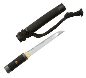 模造刀剣 長寿斎綱俊 総糸巻短刀拵 全長 37.5cm 刃渡 22.5cm  柄長10.7cm 総重量 380g 刀身: 硬質合金製 平造短刀刀身 刃紋: 長運斎是俊写 刃紋 柄: 総糸巻合口拵