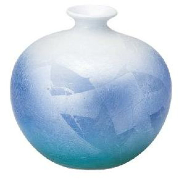 楽天市場】九谷焼 宗秀窯 釉裏銀彩 丸花瓶 サイズ：15cm : 虹八-Kohya-