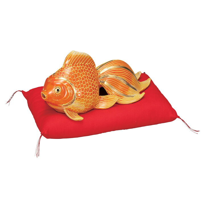 楽天市場】日本の伝統工芸品【九谷焼】7号金魚 紅盛 布団付 : 虹八-Kohya-