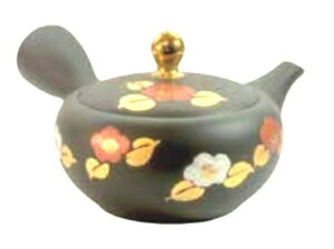 常滑焼 急須 昭萠窯 セラメッシュ急須 二色ツバキ金摘み 270ml