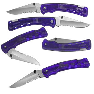 バックナイフ BUCK 444PLX バックライト II コバルト 半波