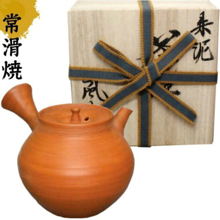 楽天市場】常滑焼 村越風月 本朱泥ロクロ目 木箱入り 急須160ml (陶 