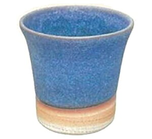 常滑焼 焜清作 焼酎カップ ブルー