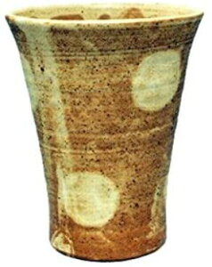 常滑焼 焼酎カップ フリーカップ 焜清窯 茶釉ドット Φ9×12 ビアグラス