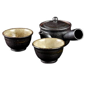 信楽焼 Sumi-iro ふたり茶器(急須×1・湯呑×2セット)