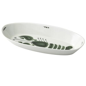 波佐見焼 olive バゲットプレート ロブスター (W24×D11×H3.5cm)425ml