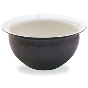 信楽焼 コゲ釉トチリ水鉢 11号