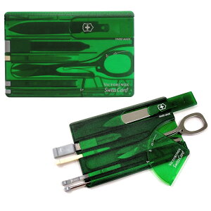 ビクトリノックス VICTORINOX 0.7144.T4 スイスカード T4 GN 半透明グリーン