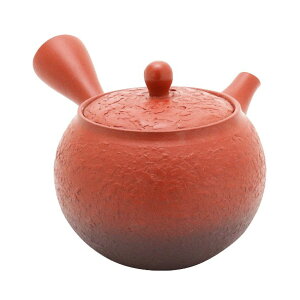 常滑焼 急須 【深蒸し急須/のぞみ茶こし急須】竹春小丸ノタウチ黒ボカシ急須 約280cc