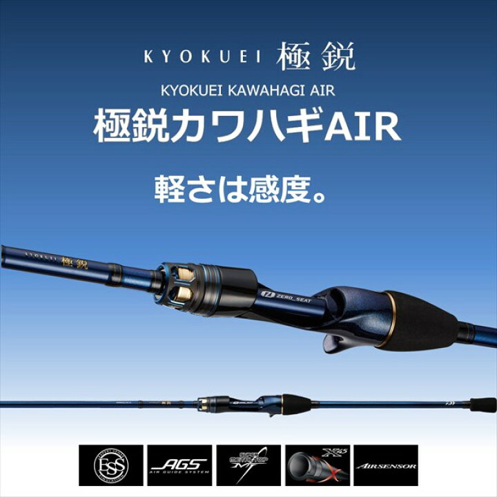 楽天市場】ダイワ カワハギ竿 極鋭カワハギAIR VS(ベイト 1ピース 