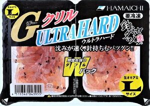 【冷凍品】Gクリル Wパック ウルトラハードL 釣り餌 ツリ エサ オキアミ ツケエサ 船釣り 磯釣り【決済方法:クレジットカード/ApplePayのみ】(一回購入140個まで)
