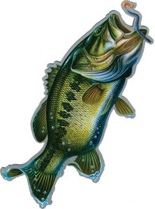 Rivers Edge Products�@�i���o�[�X �G�b�W�j�@Bass�@Car�@Magnet