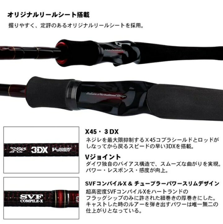 楽天市場】ﾀﾞｲﾜ ﾊｰﾄﾗﾝﾄﾞ 751HRB-SV AGS19 疾風七伍AGS ndrod02 : 釣具 