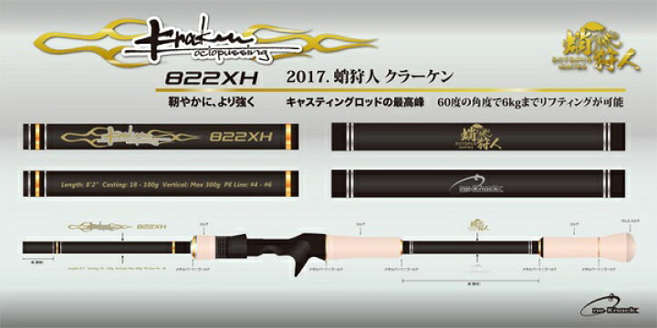 楽天市場】ワンナック クラーケン822XH : 釣具のキャスティング 楽天市場店