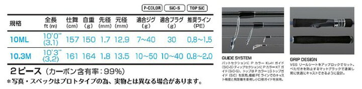 楽天市場】ゼスタ ショアジギングロッド ランウェイ SRF 10ML 