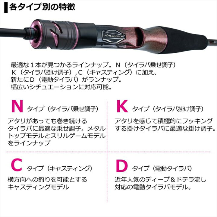 楽天市場】ダイワ 紅牙 AIR N69XHB-MT・N 2021モデル (ベイト2ピース 