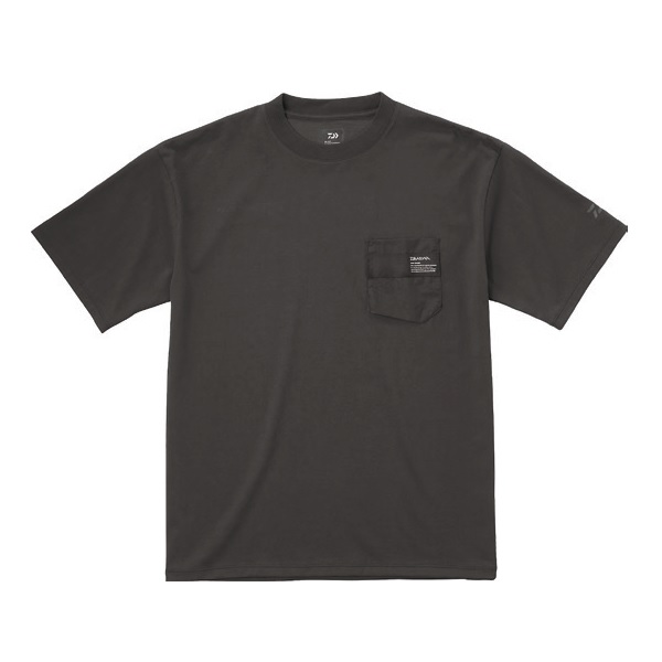 ダイワ DE-8421 ショートスリーブミリタリーポケットTシャツ チャコール 【数量限定】 L 100％品質
