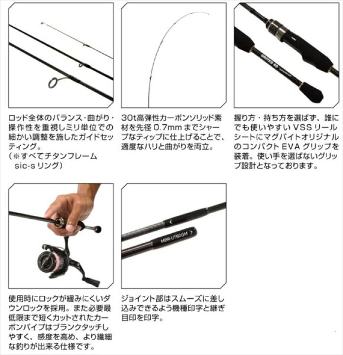 楽天市場】マグバイト ユナイツ60 (ライトソルトルアーゲームロッド 