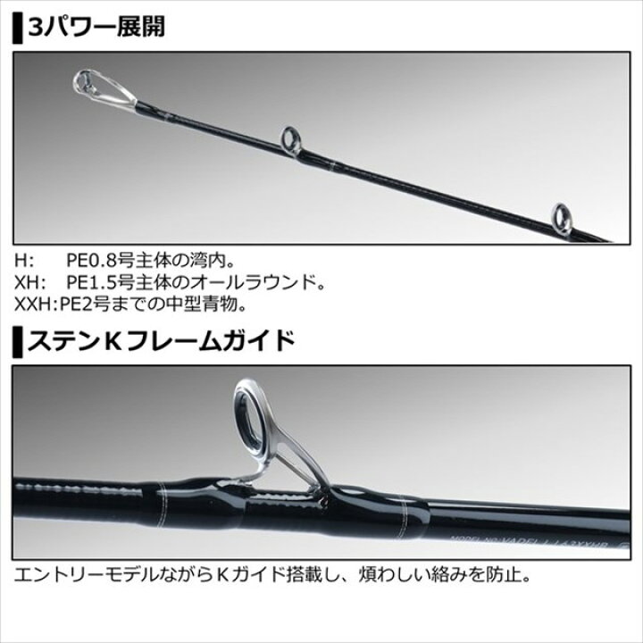 楽天市場】ダイワ ヴァデル LJ 63XHS-2 2021モデル (スピニング2ピース 