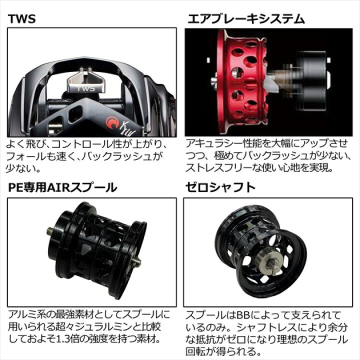 楽天市場 スーパーsale最大51倍 5 Offクーポン ダイワ ベイトリール 月下美人air Tw8 5r Pe Special 21モデル 右巻 釣具のキャスティング 楽天市場店