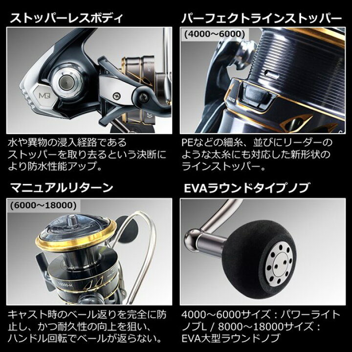 楽天市場】ダイワ スピニングリール 22カルディア SW 6000D-H 2022年 