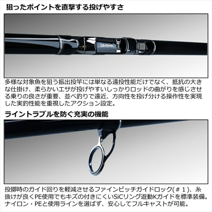 楽天市場】ダイワ 投げ竿 ロングビーム T 27-425 : 釣具の 
