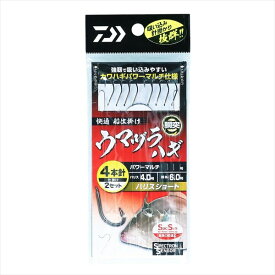 【ネコポス対象品】ダイワ 仕掛け 快適船仕掛け 胴突 ウマヅラハギ4本針 ハリスショート 2セット 針11号 ハリス4号 幹糸6号