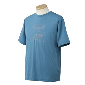 オレンジブルー ウェア MZAP-766mazume プライムフレックスTシャツ ロゴ スレートブルー S