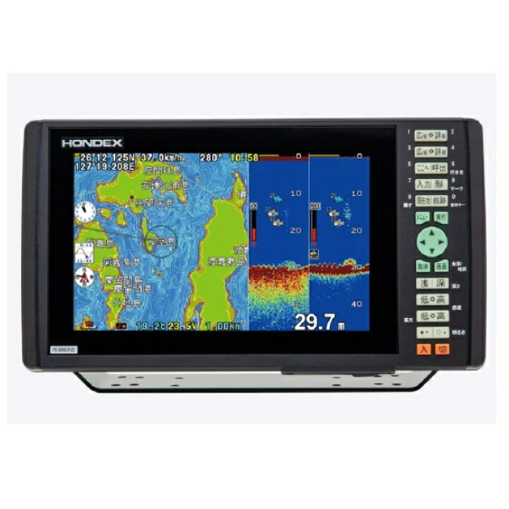 楽天市場】ホンデックス 魚探 PS-900GP-Di 9型ワイド液晶プロッター 