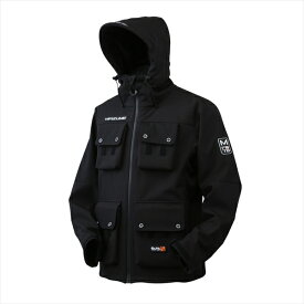 【訳あり】マズメ 防寒服アウター MZFW-801 mazume ウインドカットMPジャケット ブラック L