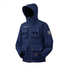 【訳あり】マズメ 防寒服アウター MZFW-801 mazume ウインドカットMPジャケット ネイビー L