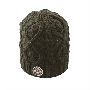 マズメ 防寒帽子 MZCP-F813 mazume シングルワッチ オリーブ フリー