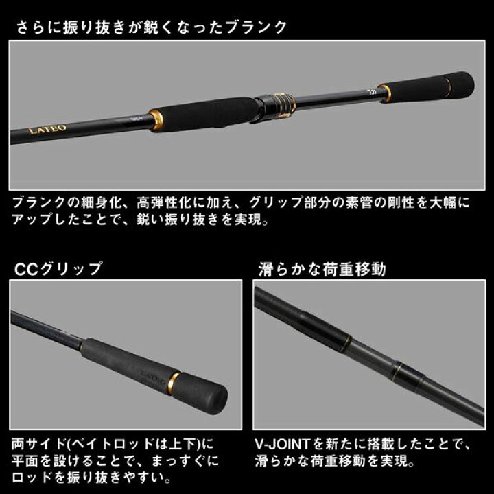 楽天市場】ダイワ シーバスロッド ラテオ 110MH-4・K(スピニング 4 