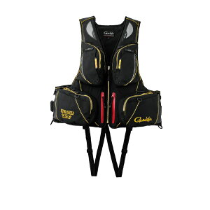 がまかつ ライフジャケット GM2183 アルテマシールドプロ フローティングベスト ブラック/ゴールド M