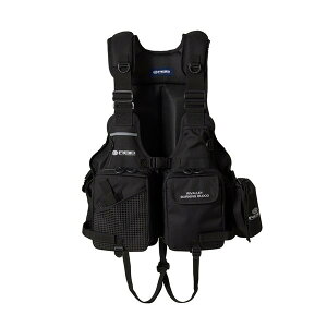 リバレイ ライフジャケット 7761 RBBタイドゲームベストII ブラック フリー