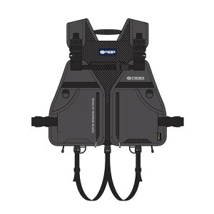 双進 ライフジャケット 7788 RBB ロックショアトランクベスト グレー フリー