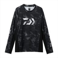 ダイワ ウェア DE-3826 ロングスリーブゲームシャツ ブラックヘイズカモ 2XL