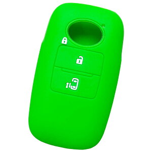 【送料無料】【IKT】ダイハツ・トヨタ車用 スマートキー用シリコンカバー 2ボタン グリーン/新型タント(2019/7〜) / 新型タントカスタム(2019/7〜) / ルーミー(2020/9〜) / トール(2020/9〜