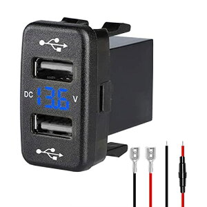 yzPalummag^Ԍnp d\Pbg USB|[g*2 USBڑʐMpl fW^ 12Vdvt S DIYCXg[ J[`[W[ X}z[d (40*22MM)