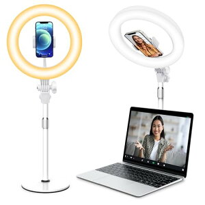 yzYarrashop 10C`LEDOCg USBp\Rp ドCg X}zX^ht B 10iK 3F[h 3500K`6000K 360°] e TikTok/Zoom/YouTube rfIʘb {