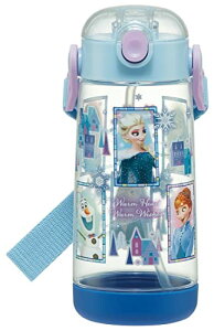 【送料無料】スケーター (skater) 水筒 480ml 子供用 ストロー付き クリアボトル ディズニー アナと雪の女王 23 女の子 PDSH5