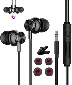 【送料無料】イヤホン 3m 有線イヤホン マイク付き 磁気設計 ノイズキャンセリング ステレオイヤフォン 延長ケーブル インナーイヤー型 ヘッドホン 3.5mmジャック 全ての3.5mmインターフェー