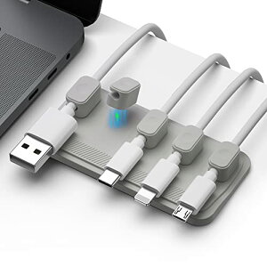 yzYullmu P[uz_[ }Olbg (Magnetic Cable Holder)P[uNbv USB-C P[u Micro USB P[u CgjOP[u a4.2mm܂ŃP[uɑΉ fXNz [ (5