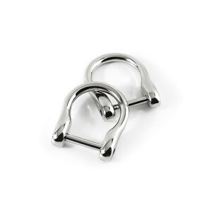 【送料無料】キーリング キーホルダー Dリング スマートキー用に dカン 財布 バッグ用 シャックル ドライバー付き ネジ式 金具 パーツ 手芸