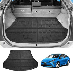 【送料無料】GIMUYA トヨタ プリウス PRIUS 50系 ラゲッジマット 防水 前期 後期 ZVW50 ZVW51 ZVW55 2015.12〜現行 2WD専用 トランクマット 3D立体構造 カーマット TPE材質 車種専用設計/耐汚れ/耐摩擦 内装